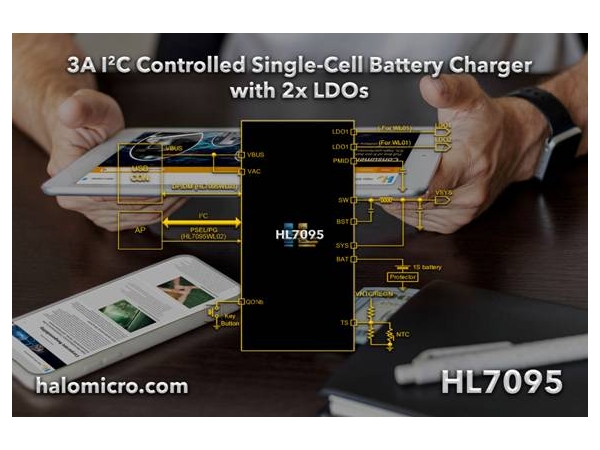 希荻微推出适用于智能手表和TWS充电盒等的双LDO充电芯片