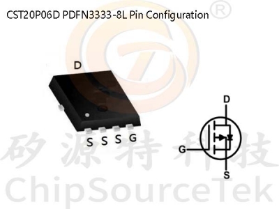 CST20P06D PDFN3333-8L