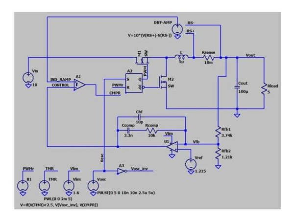 在LTspice中设计电流模式控制降压转换器