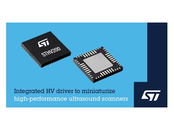 STHV200高集成度高压驱动器缩小高性能超声波扫描仪尺寸，简化设计