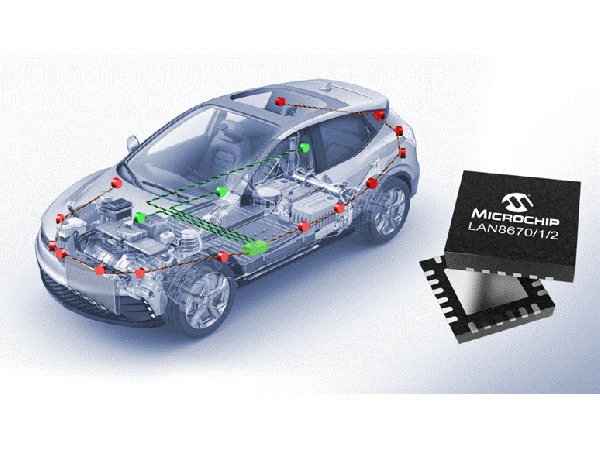 Microchip推出首批车规级10BASE－T1S以太网器件