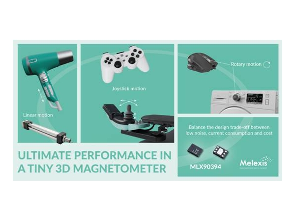 Melexis推出新款微型3D磁力计，拓展性能极限