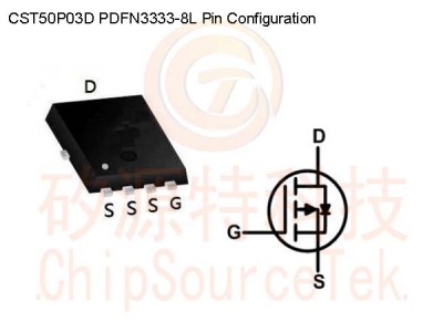 CST50P03D PDFN3333-8L