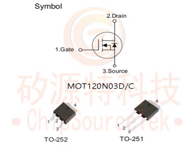 MOT120N03D-TO252/MOT120N03C-TO251
