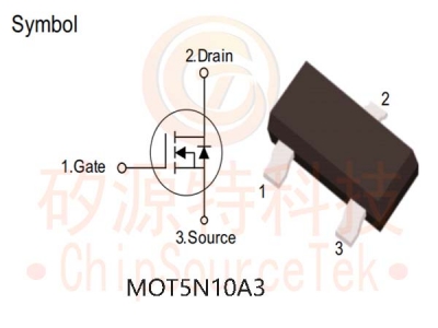 MOT5N10A3-SOT23-3L