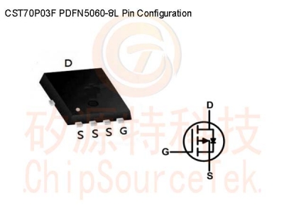 CST70P03F PDFN5060-8L